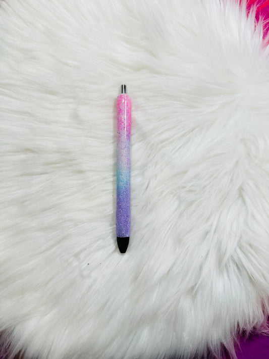 Pink, purple, blue ombre | refillable pen