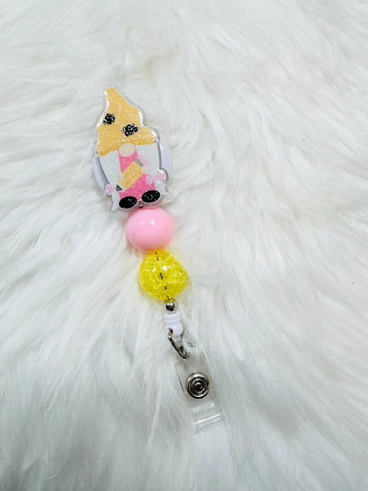 Pencil Gnome- badge reel