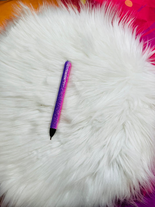 Pink and purple vertical ombre | refillable pen