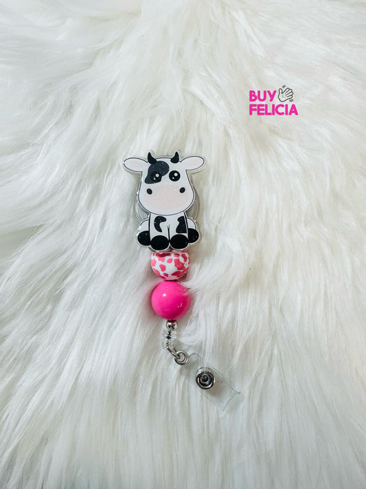 Cow Badge Reel