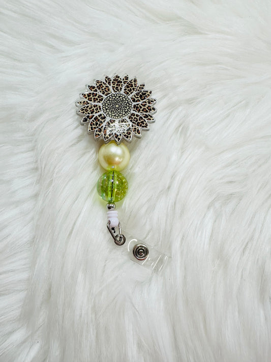 Sunflower Badge Reel