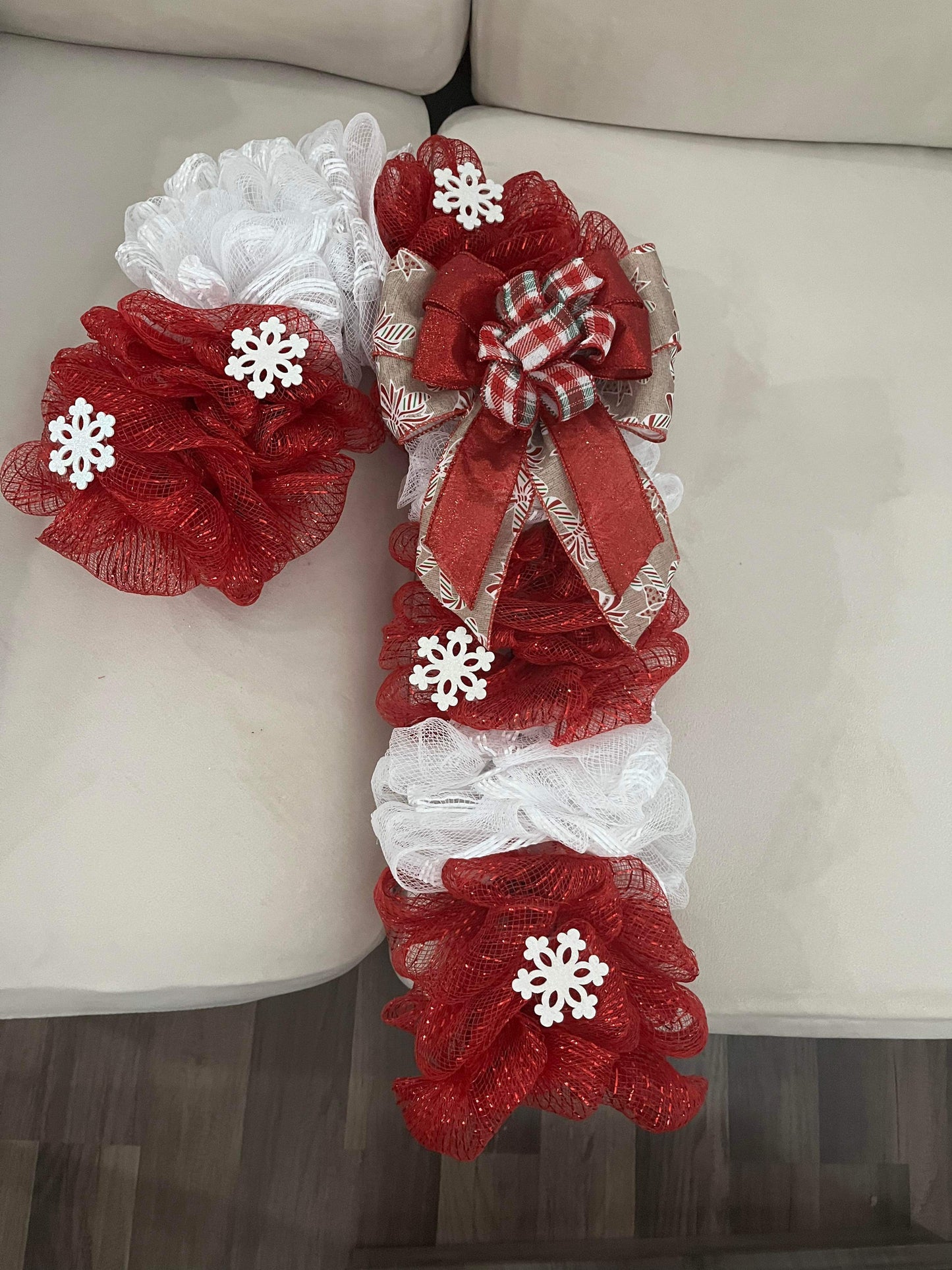 Candy Cane Wreath