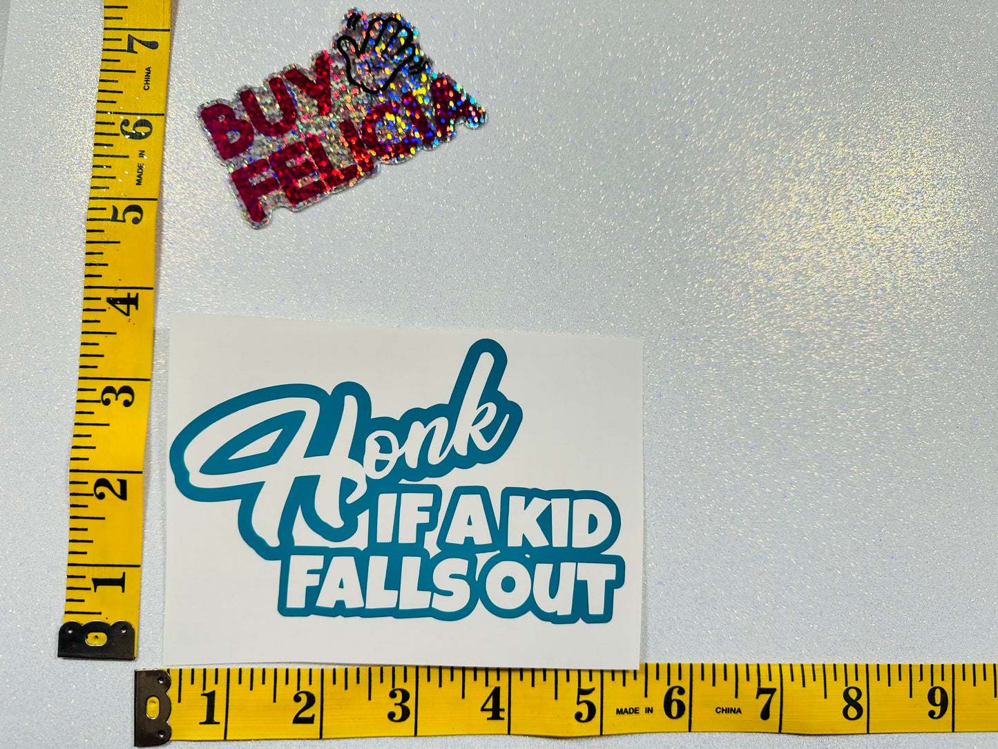 Honk if a kid falls out- decal