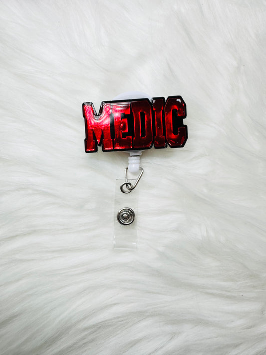 Medic - badge reel (no glitter)