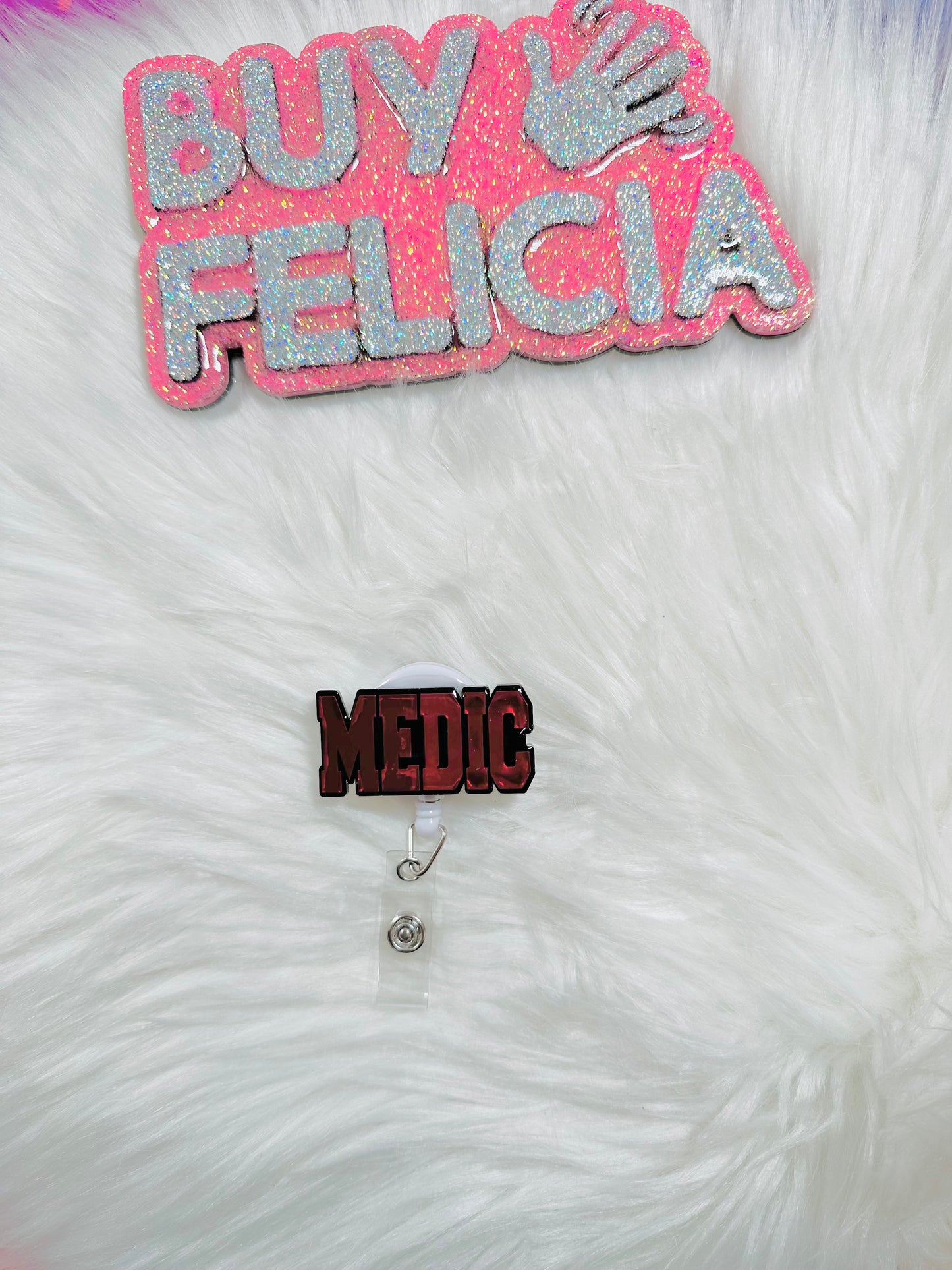 Medic - badge reel (no glitter)