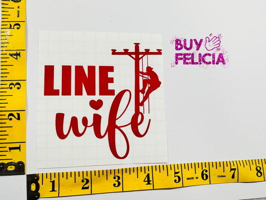 Line Wife-vinyl decal