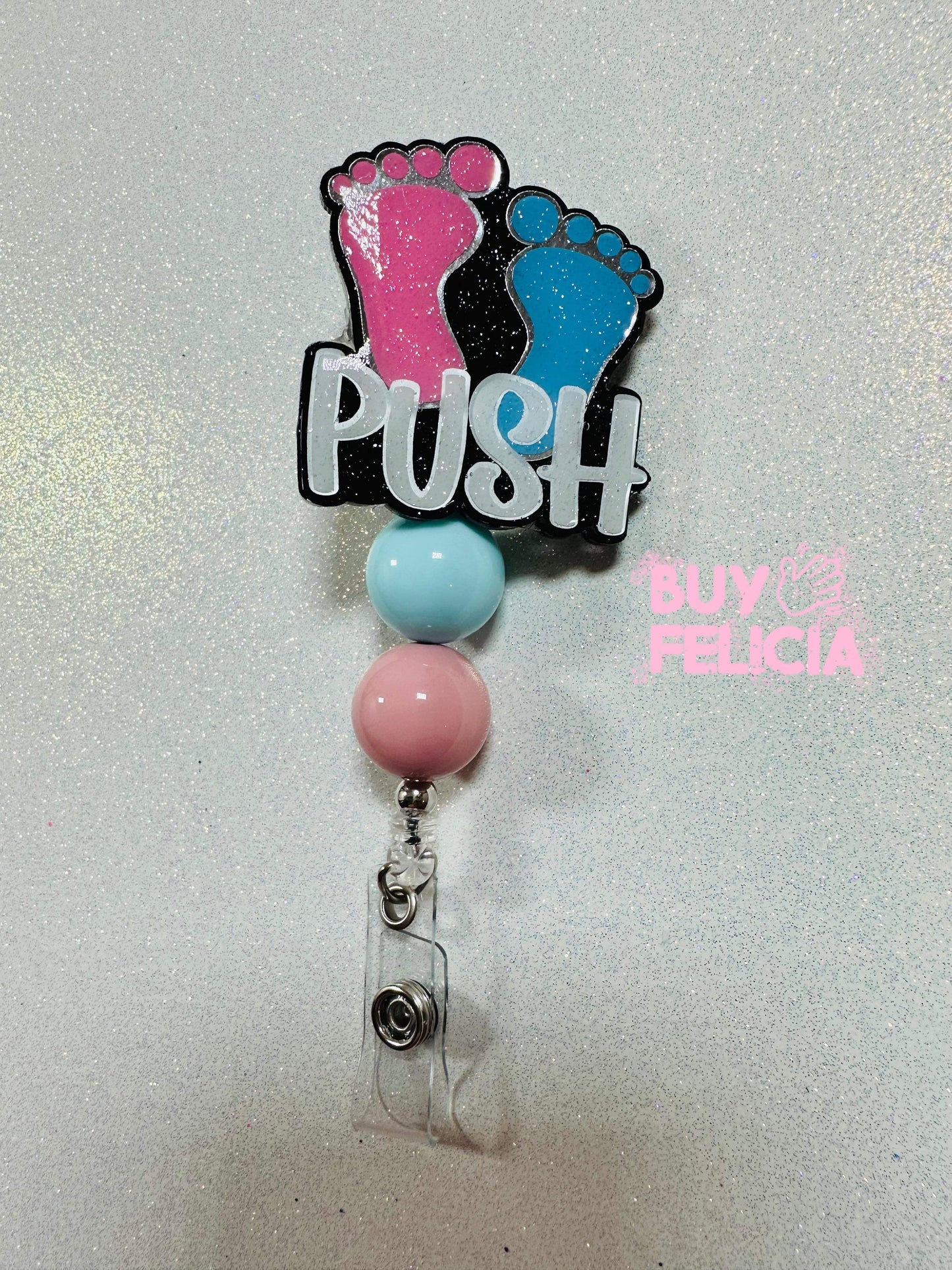 Push- badge reel