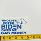 Gas Money-vinyl decal