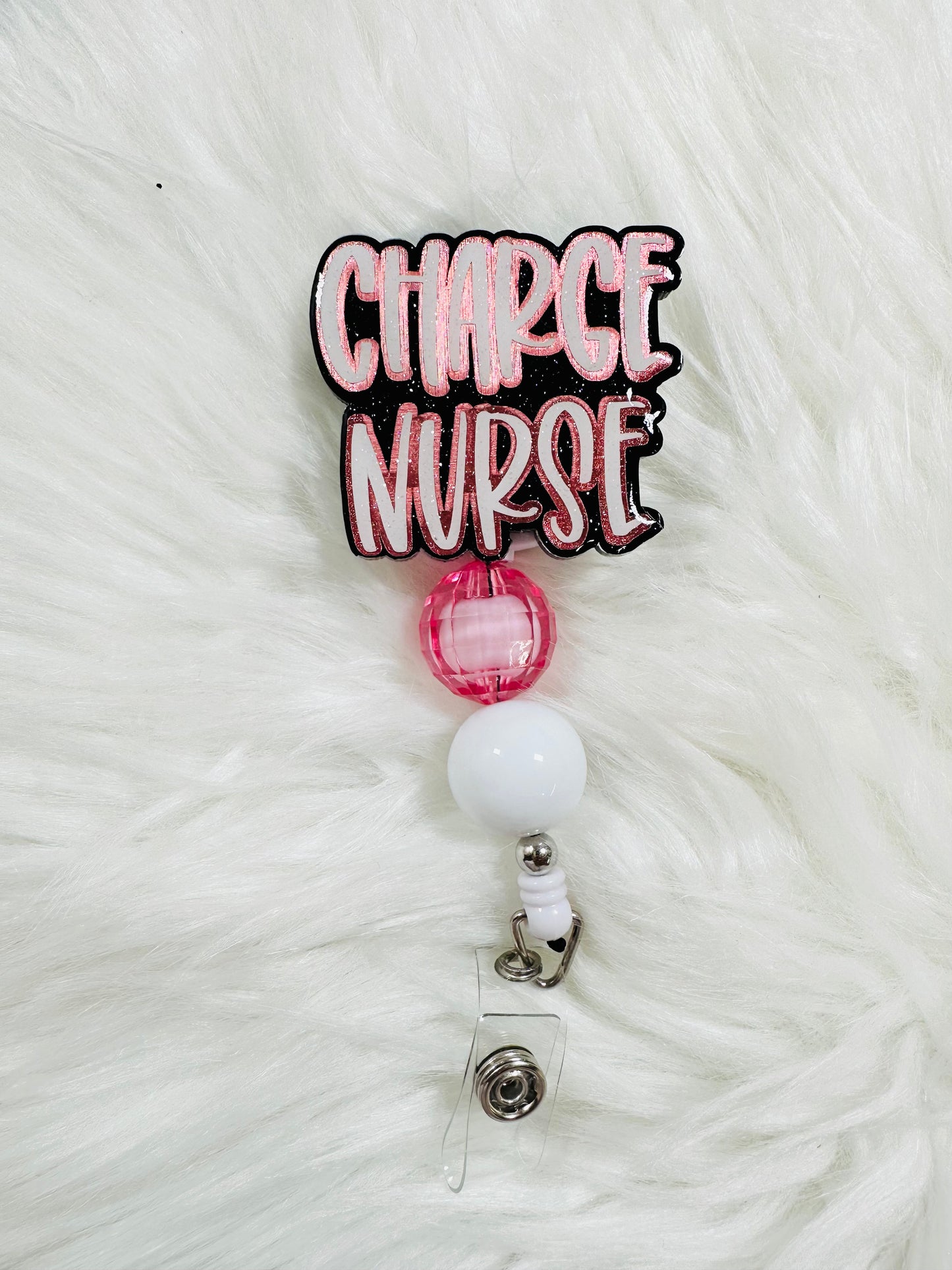 Charge Nurse- badge reel