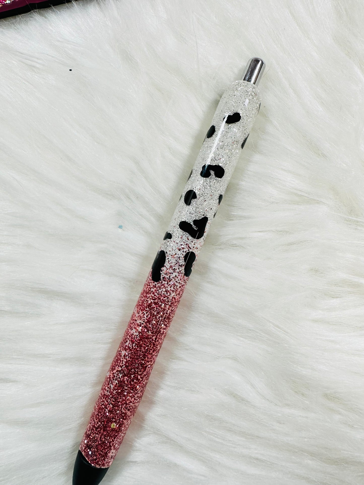 White and Rose Gold | refillable pen (made to order)