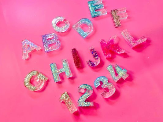 Glitter Alphabet Letters and Numbers