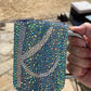 Initial Rhinestone Mug