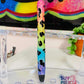 Neon Rainbow Leopard Pen| Refillable