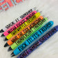 MADE TO ORDER: Day of the Week Pens